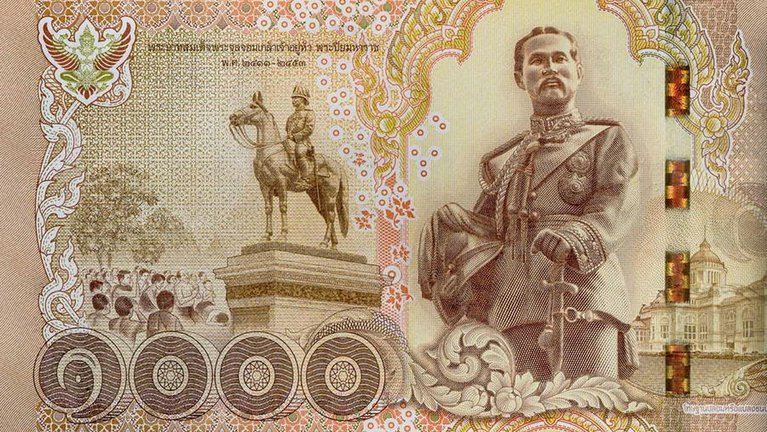 RollingStar® integrated into the Thai 1,000 baht banknote