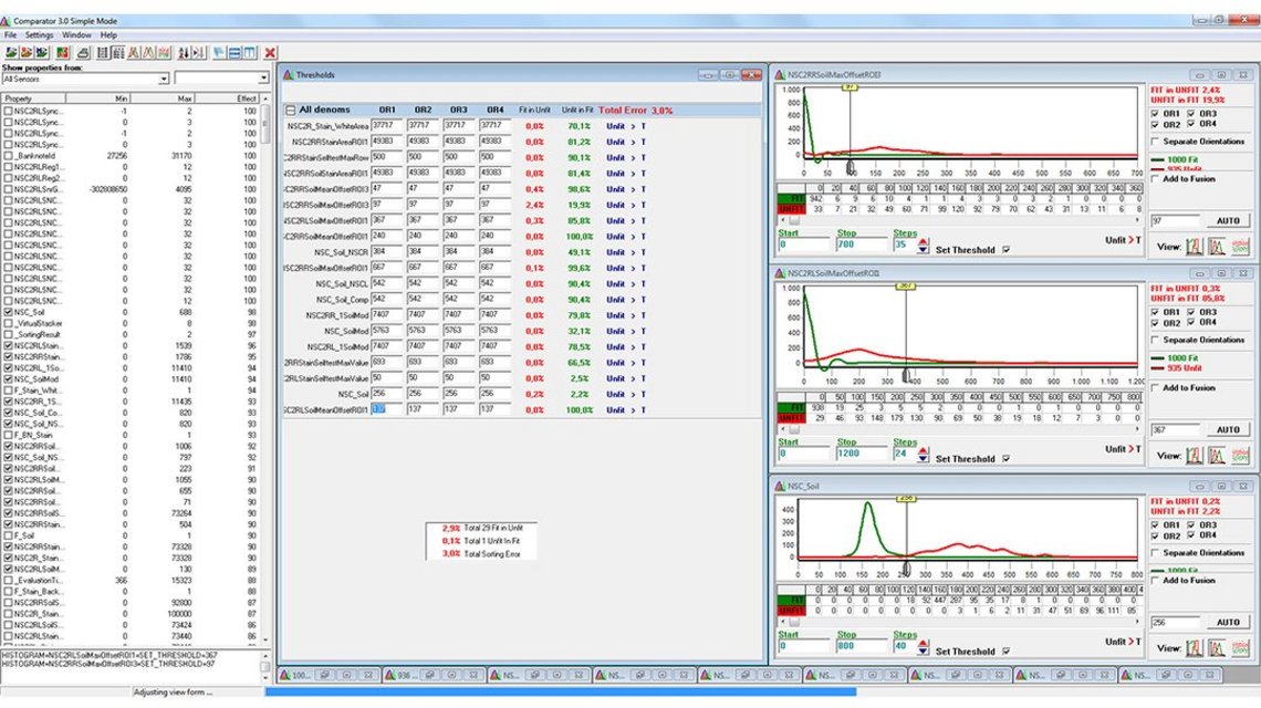 Screenshot of Compass Banknote Analytics by G+D - Simple Mode