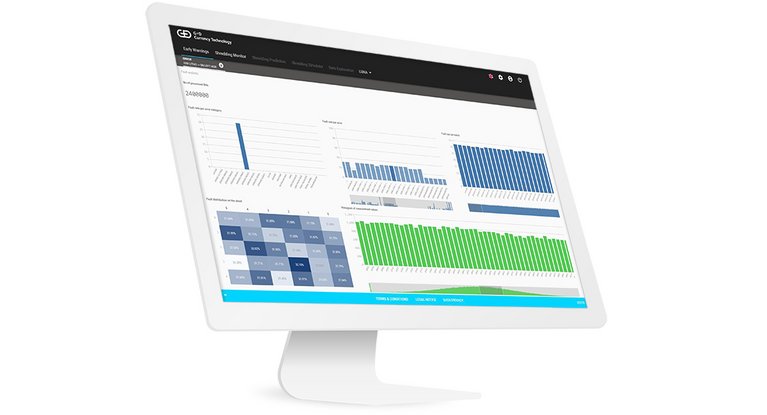 Computer monitor on which the LUNA application is running.