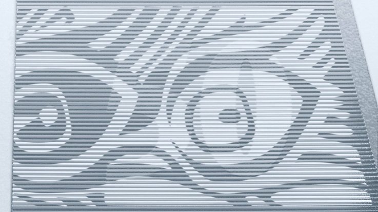 Close up of intaglio printing on banknote