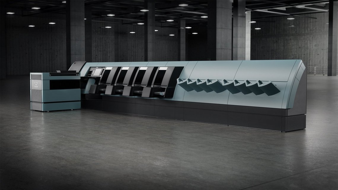 Image of the BPS M7 machine by G+D in a modern, industrial setting