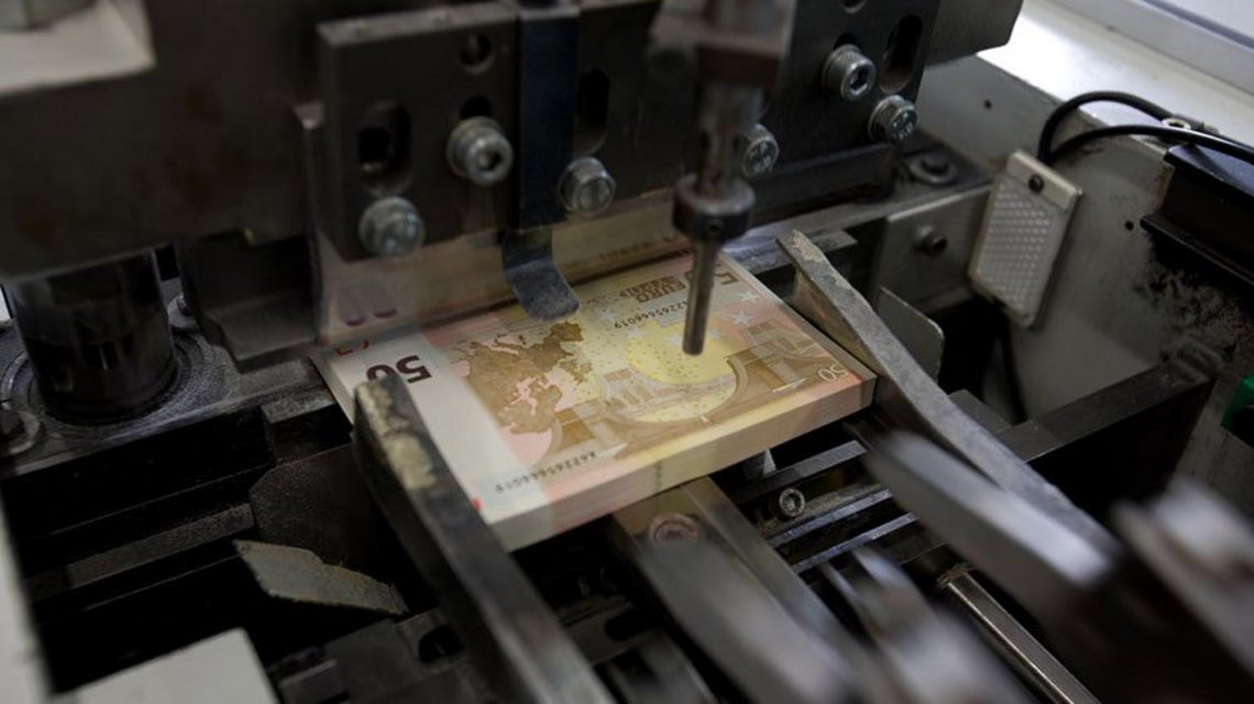 Image of banknote printing process