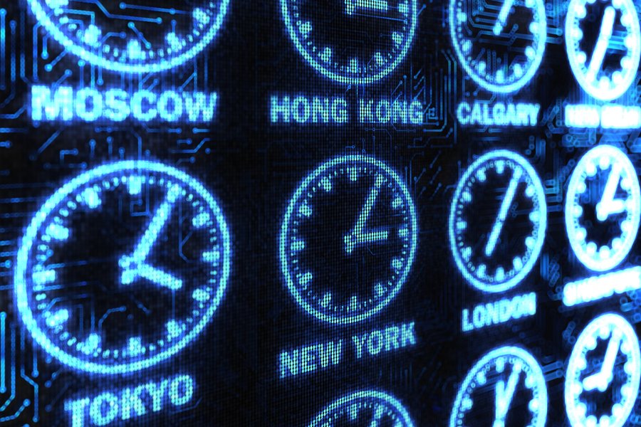 World Clocks showing the from different locations