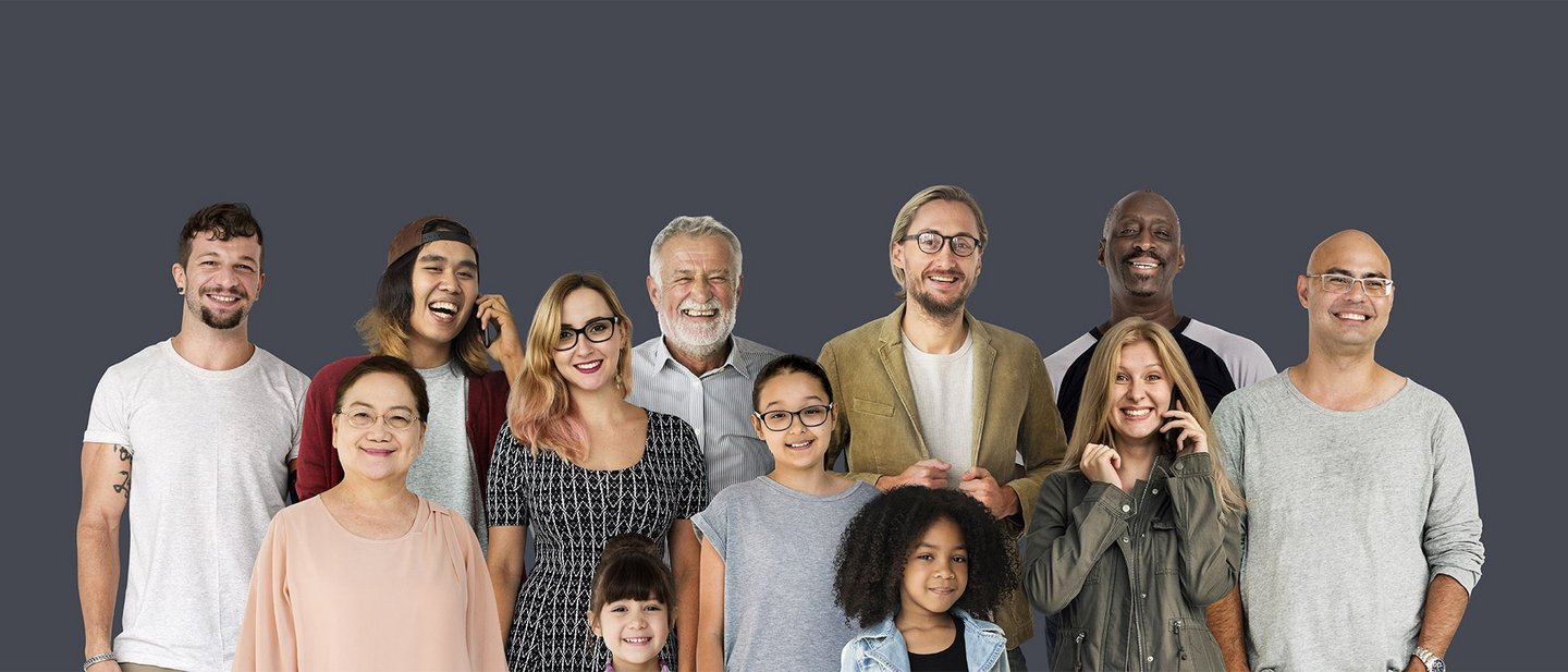 A divers group of people