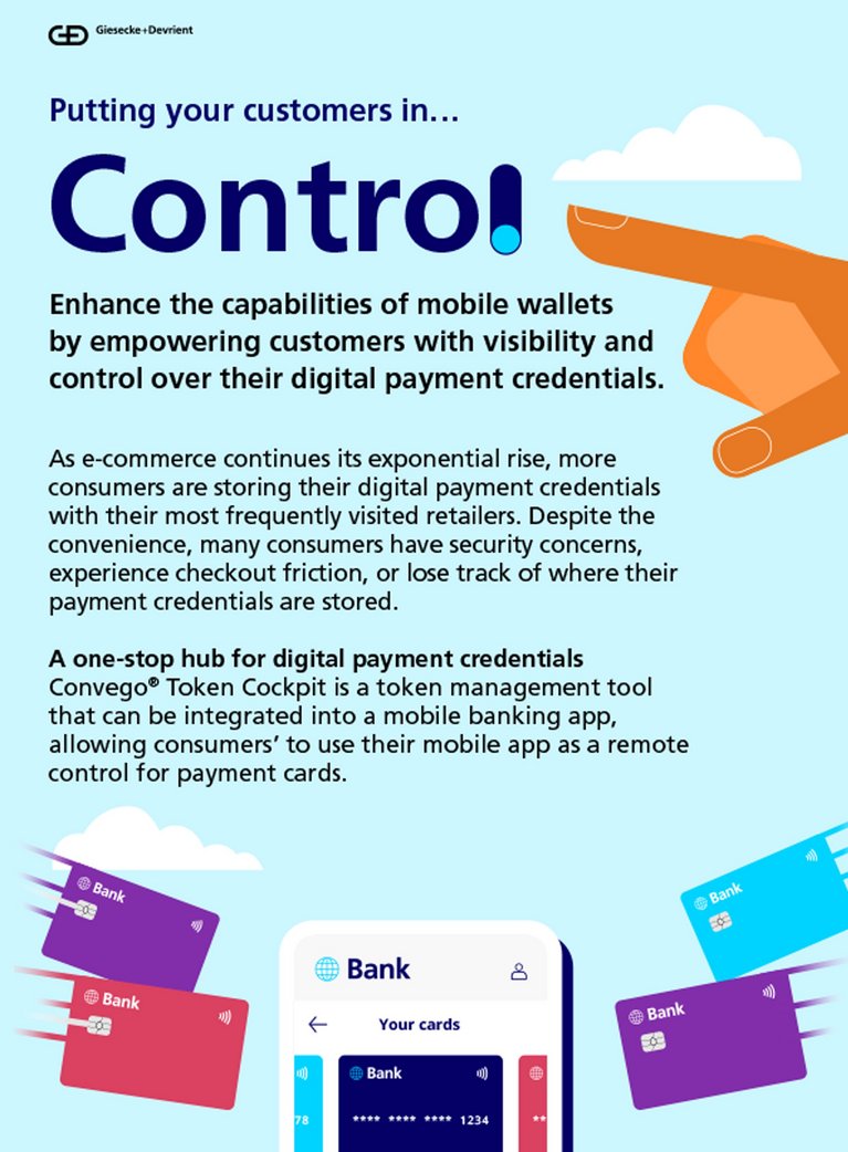 G+D Token Cockpit infographic