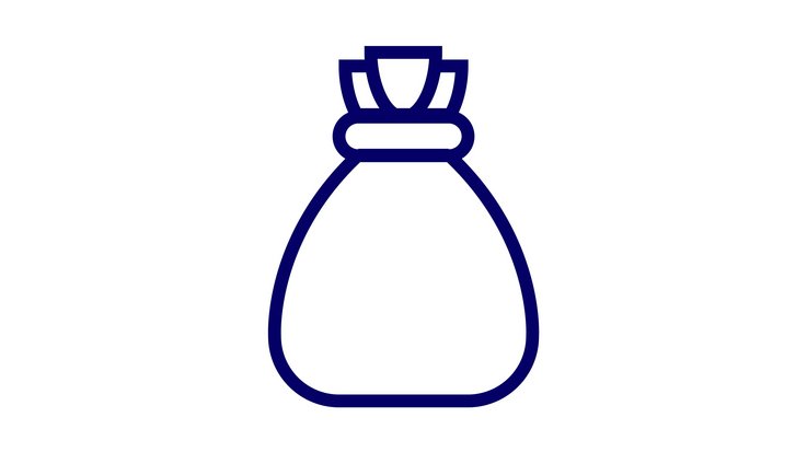 Icon of waste bag