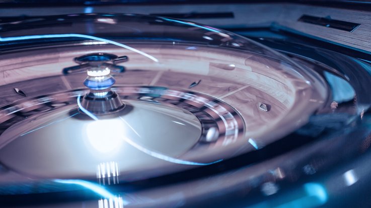 Close up of roulette in casino