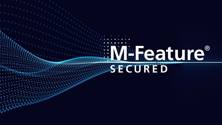 Digital swoosh with M-Feature typo