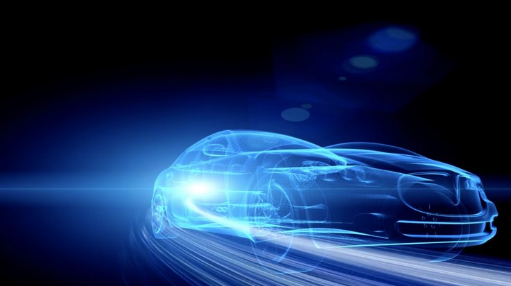 Computer simulation of a car in motion