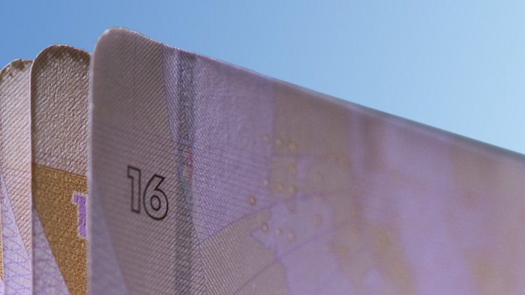 Close up of some high security papers