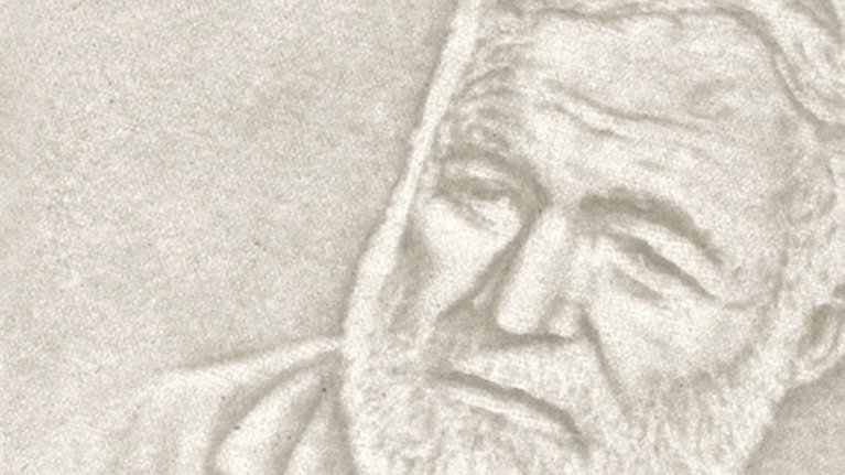 Close-up of a cylinder mould watermark for a banknote