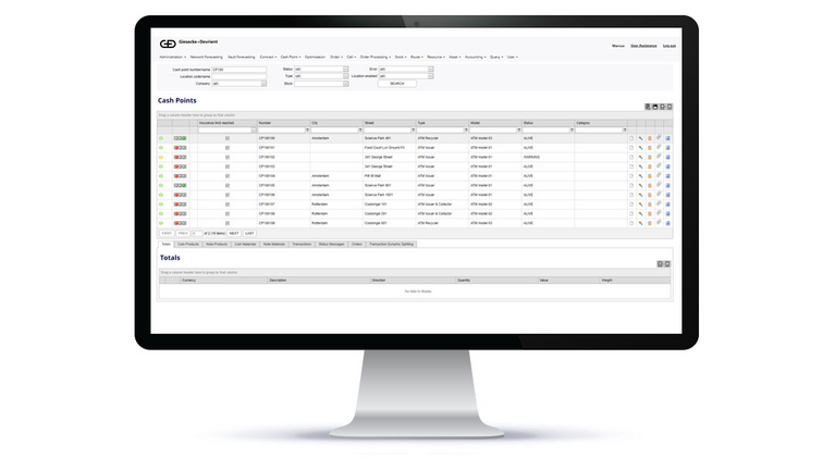 Compass Retail Forecasting is running on a display