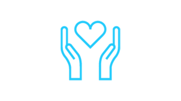 icon of hands holding heart
