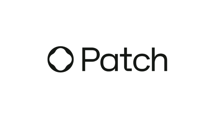Patch logo in black