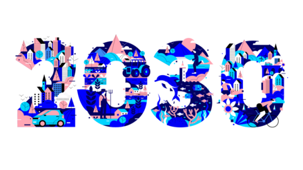 The 2030 shown as an infographic