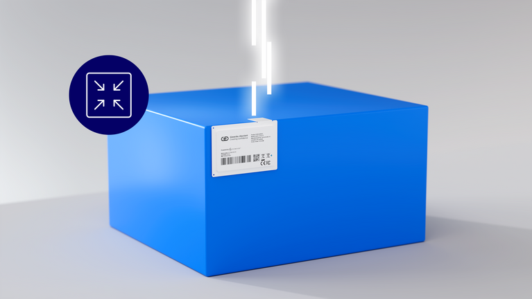 Package with Smart Label and small icon
