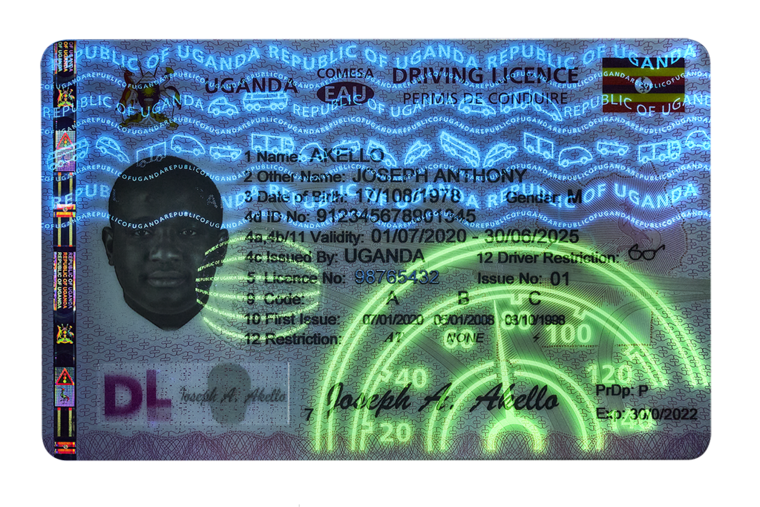 Driver’s license of Republic of Uganda